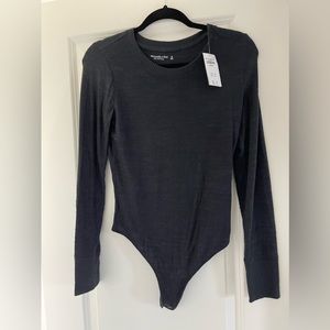 A&F Black Knitted Bodysuit